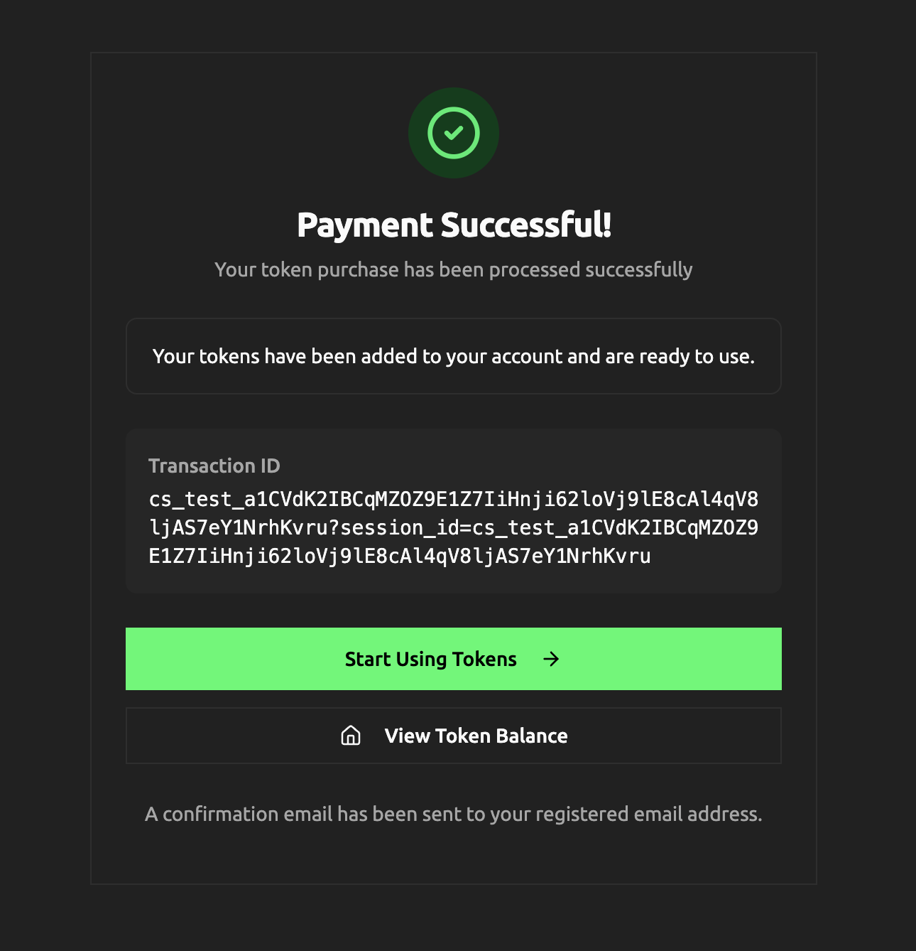 Payment Confirmed