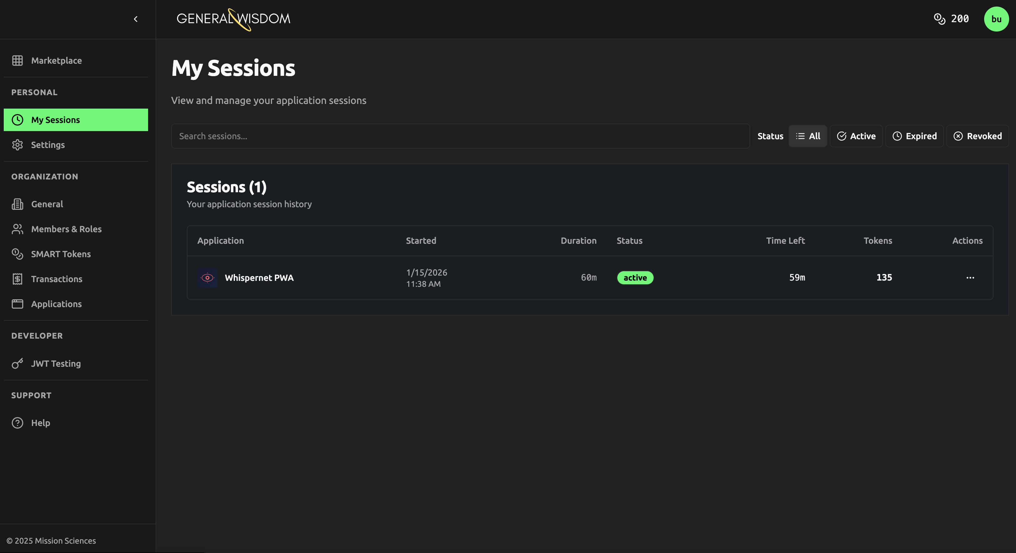 Track Your Sessions